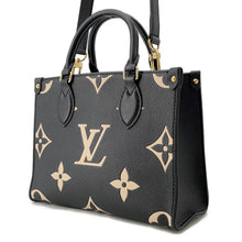 将图像加载到图库查看器中,LOUIS VUITTON Onthego Noir/BeigeM45659 Bicolor Monogram Empreinte Leather Size PM