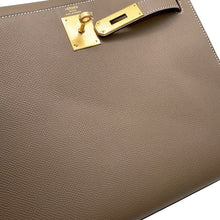 将图像加载到图库查看器中,HERMES Kelly Sellier Etoupe Epsom Size 28