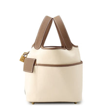 将图像加载到图库查看器中,HERMES Picotin Lock Cargo Etoupe/Ecru Towar Goeran Swift Leather Size PM