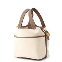 Load image into Gallery viewer, HERMES Picotin Lock Cargo Etoupe/Ecru Towar Goeran Swift Leather Size PM