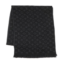 将图像加载到图库查看器中,LOUIS VUITTON Echarpe / Monogram Classic Size 40/185 NoirM70520 Wool 100%