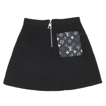 将图像加载到图库查看器中,LOUIS VUITTON Quilted Mini Skirt Size XS Noir/WhiteFISK15FED Cotton89% Nylon11%