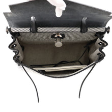 将图像加载到图库查看器中,HERMES Herbag zip Black/Ecru Toile GM Vache Hunter Leather Size PM