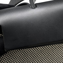 将图像加载到图库查看器中,HERMES Herbag zip Black/Ecru Toile GM Vache Hunter Leather Size PM