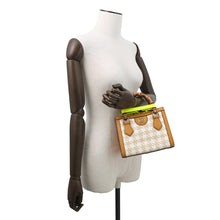 Load image into Gallery viewer, GUCCI Diana Bamboo 2WAYHandbag Light Brown/White702732 Raffia Leather Size Mini