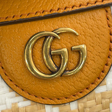 将图像加载到图库查看器中,GUCCI Diana Bamboo 2WAYHandbag Light Brown/White702732 Raffia Leather Size Mini