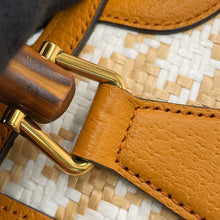 将图像加载到图库查看器中,GUCCI Diana Bamboo 2WAYHandbag Light Brown/White702732 Raffia Leather Size Mini