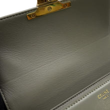 将图像加载到图库查看器中,CELINE Teen Triomphe Shoulder Bag AlmondGreen188423 Shiny Calf Leather
