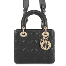 将图像加载到图库查看器中,Dior MY ABCDIOR Lady Dior BlackM0538OCAL Lambskin Size Small