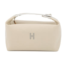 将图像加载到图库查看器中,HERMES Brid a Black Beige Canvas Size PM