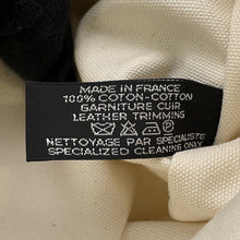 Load image into Gallery viewer, HERMES Panier de Plage Tote Bag White/Navy Canvas Size PM