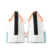 Load image into Gallery viewer, HERMES Sneakers "Lift" White/Multicolor Knit Calf Leather Size 36.5