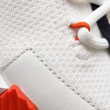 Load image into Gallery viewer, HERMES Sneakers "Lift" White/Multicolor Knit Calf Leather Size 36.5