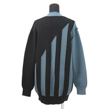将图像加载到图库查看器中,HERMES Long cardigan Candy Libris Size 34 Black/Blue5H2724D9 Cotton58% Nylon28% Silk14%