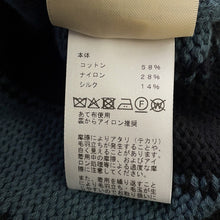 将图像加载到图库查看器中,HERMES Long cardigan Candy Libris Size 34 Black/Blue5H2724D9 Cotton58% Nylon28% Silk14%