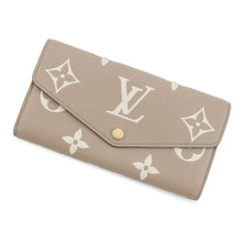 Load image into Gallery viewer, LOUIS VUITTON Portefeuille Sarah NM Tourterelle/ClaimM81049 Monogram Empreinte Leather