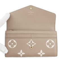 Load image into Gallery viewer, LOUIS VUITTON Portefeuille Sarah NM Tourterelle/ClaimM81049 Monogram Empreinte Leather