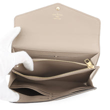 Load image into Gallery viewer, LOUIS VUITTON Portefeuille Sarah NM Tourterelle/ClaimM81049 Monogram Empreinte Leather
