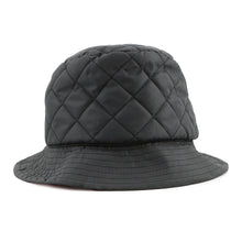 将图像加载到图库查看器中,CELINE Quilted Baguette Hat Size S Black/Orange2AUB0495M Nylon