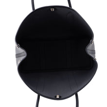 Load image into Gallery viewer, HERMES Garden Party Ardoise/Black Toile Military Negonda Leather Size TPM