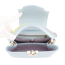 将图像加载到图库查看器中,LOUIS VUITTON Capucines Light Blue Taurillon Leather Size BB