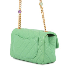 将图像加载到图库查看器中,CHANEL Mini Matelasse Single Shoulder Bag GreenA69900 Lambskin Size 20
