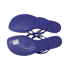 Load image into Gallery viewer, HERMES Island Sandals VioletIris Rubber Size 37
