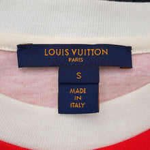 将图像加载到图库查看器中,LOUIS VUITTON Game On Asymmetrical Baby Doll Dress Size S Red/Navy/Multicolor Cotton Nylon Polyurethane