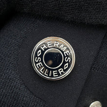 Load image into Gallery viewer, HERMES Women's Knitted Fabric Shirt (HERMES Fit) Size S BlackH800735E Cotton100%