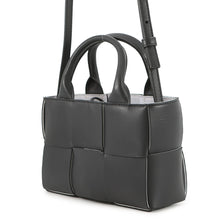 Load image into Gallery viewer, Bottega Veneta Maxi INTRECCIATO Candy Alco Tote 2-Way Bag Black Lamb Leather Size Mini