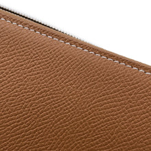 将图像加载到图库查看器中,HERMES Azap Long silk in Gold Epsom