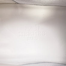 将图像加载到图库查看器中,HERMES Sneakers Bouncing White Textured Mesh Chèvre Velour Size 37