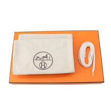 将图像加载到图库查看器中,HERMES Sneakers Bouncing White Textured Mesh Chèvre Velour Size 37