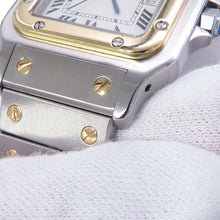 将图像加载到图库查看器中,CARTIER Cartier Santos Galbe LM H40.8mm×W29.0mm Stainless Steel K18YG White Dial81036288/2961
