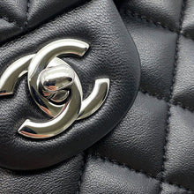 Load image into Gallery viewer, CHANEL Matelasse W Flap ChainShoulder Bag BlackA01113 Lambskin Size 23