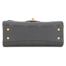 Load image into Gallery viewer, CHANEL Matelasse Top Handle ChainShoulder Bag GrayAS4956 Lambskin
