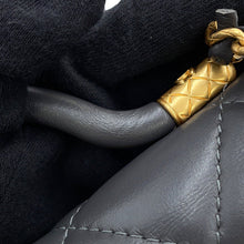 Load image into Gallery viewer, CHANEL Matelasse Top Handle ChainShoulder Bag GrayAS4956 Lambskin