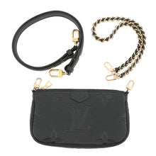 将图像加载到图库查看器中,LOUIS VUITTON Multi Pochette Accessoires NoirM80399 Monogram Empreinte Leather