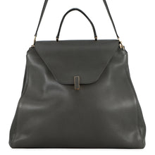 Load image into Gallery viewer, Valextra Valextra Iside 2-Way Travel Bag Gray Leather