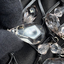 将图像加载到图库查看器中,PRADA Bijoux Drawstring Bag ChainShoulder Bag Black Satin Leather