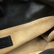 将图像加载到图库查看器中,LOEWE Flamenco Clutch Shoulder Bag BlackA411FC1XBF Napa Calf Leather Size Medium