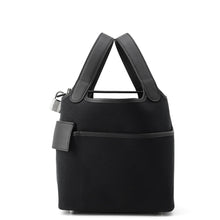 Load image into Gallery viewer, HERMES Picotin Padlock Cargo Black Swift Leather Toile Goelan Size PM