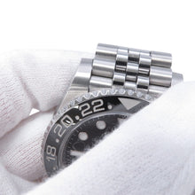 将图像加载到图库查看器中,ROLEX GMT MasterII W40mm Stainless Steel Black Dial126710GRNR