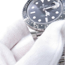 将图像加载到图库查看器中,ROLEX GMT MasterII W40mm Stainless Steel Black Dial126710GRNR