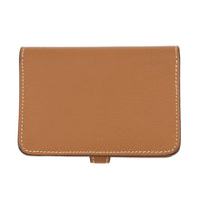 将图像加载到图库查看器中,HERMES Dogon Card Case Gold Evercolor