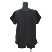 将图像加载到图库查看器中,CHANEL Komark Knitted Fabric Size M Black/GoldP57840 Cotton100%