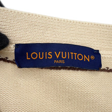 将图像加载到图库查看器中,LOUIS VUITTON Signature Light Cardigan Size XL Beige/Brown1AFPXY Cotton65% Nylon35%