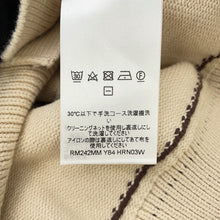 将图像加载到图库查看器中,LOUIS VUITTON Signature Light Cardigan Size XL Beige/Brown1AFPXY Cotton65% Nylon35%