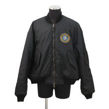将图像加载到图库查看器中,BALENCIAGA Patch Large Fit Bomber Jacket Size 46 Black839101 Nylon100%