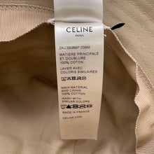 Load image into Gallery viewer, CELINE logo bucket hat Size S Beige2AU3B968P Cotton100%